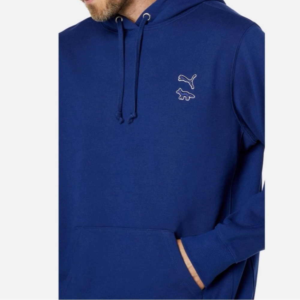 Puma maison kitsune special edition HEAVY hoodie jacket fleece sweater men's Lg